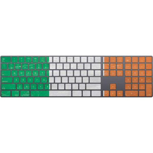 Ireland Flag Distressed Magic Keyboard with Numeric Keypad Skin